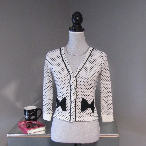 NWT Minnie Rocks The Dots Cardigan Sweater XS - Picture 1 of 8